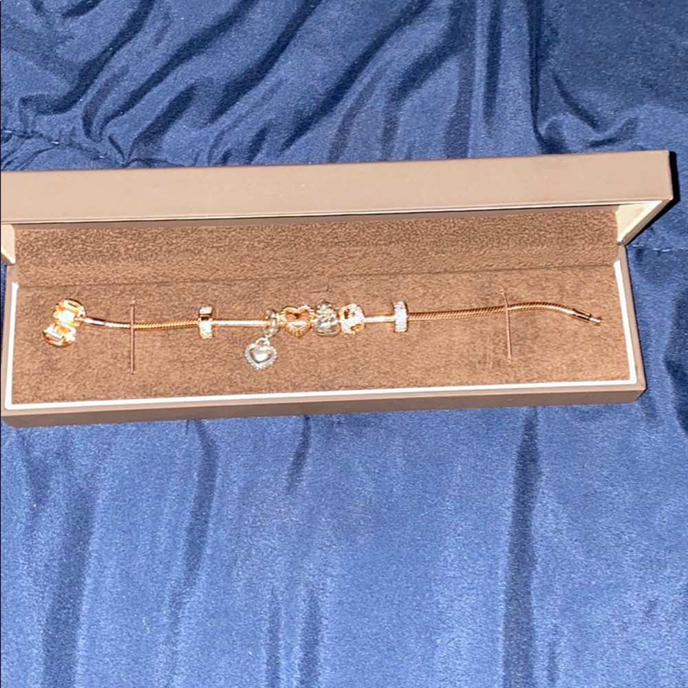 Rose gold Pandora bracelet
